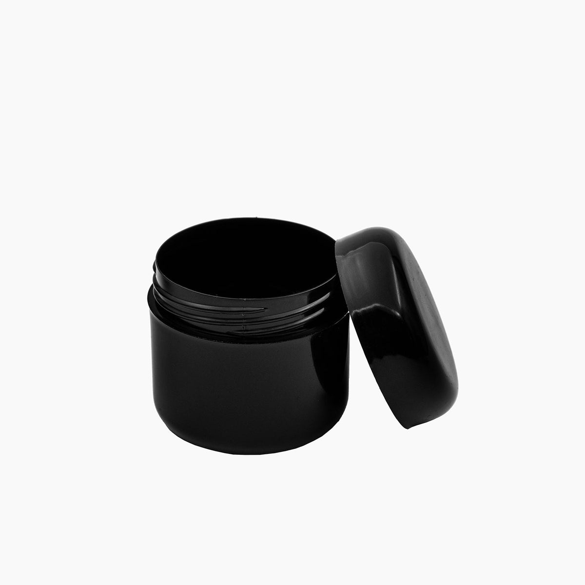 50ml Black Euro Cosmetic Packaging Jar/Black Lid