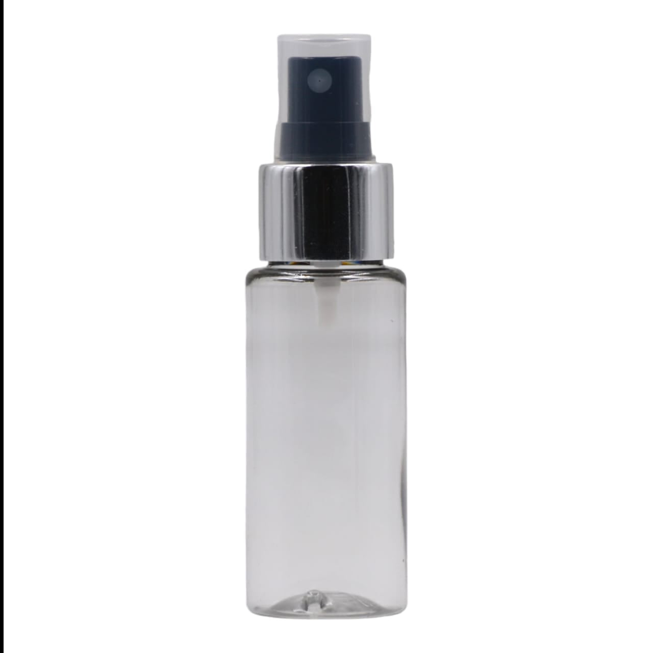 50ml Clear Packaging Bottle/Black & Chrome Mist Spray