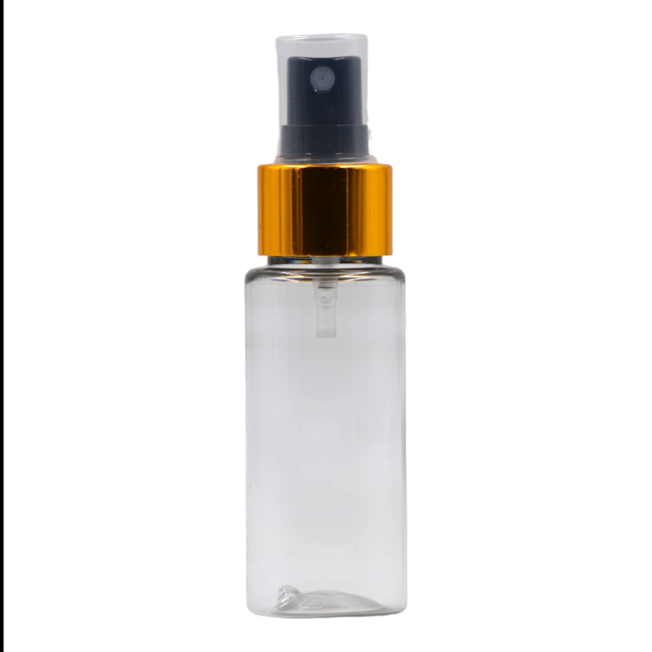 50ml Clear Packaging Bottle/Black & Gold Mist Spray