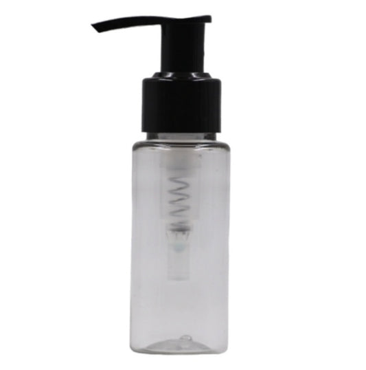 50ml Clear Packaging Bottle/Black Lotion Pump