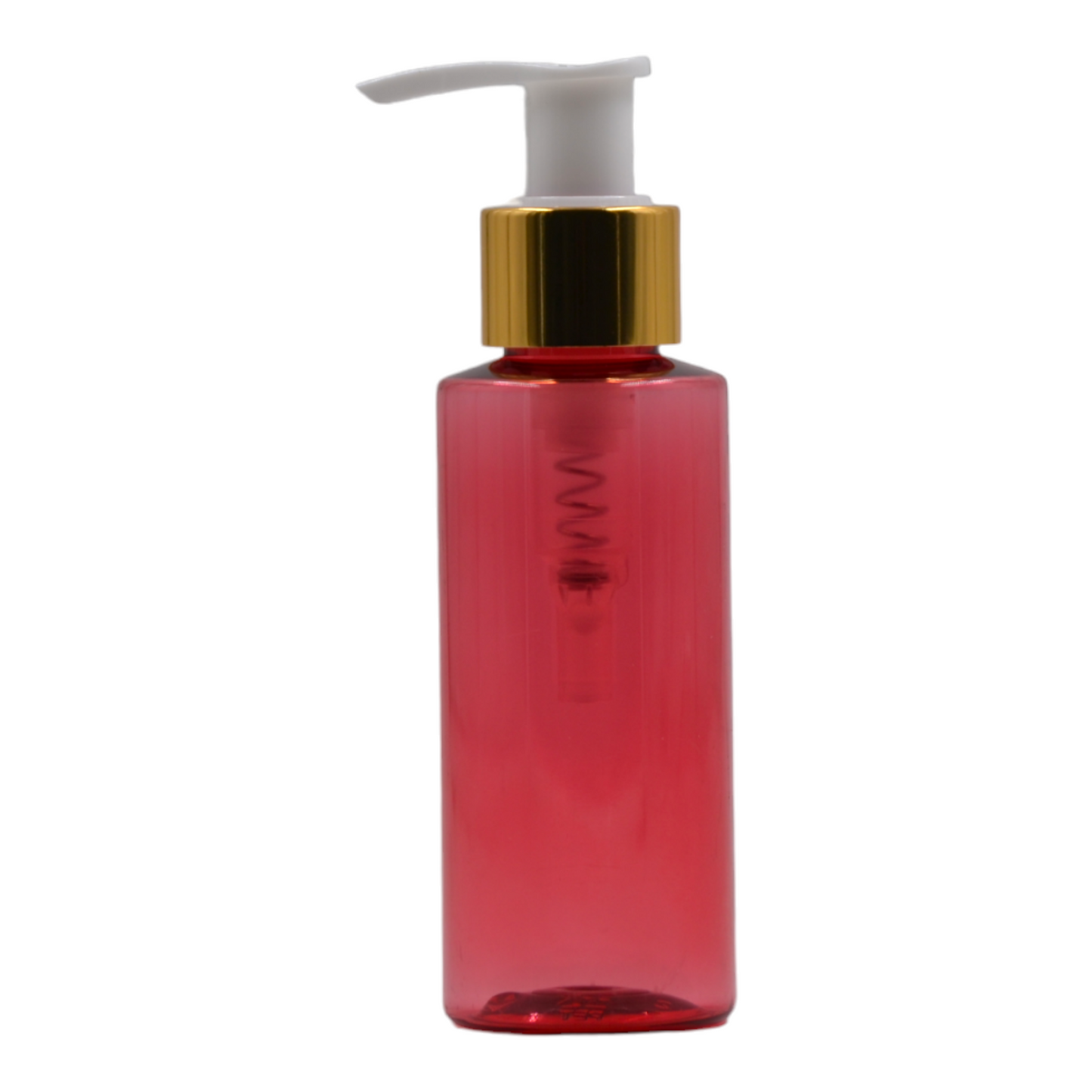 100ml Pink Packaging Bottle/White & Gold Lotion Pump