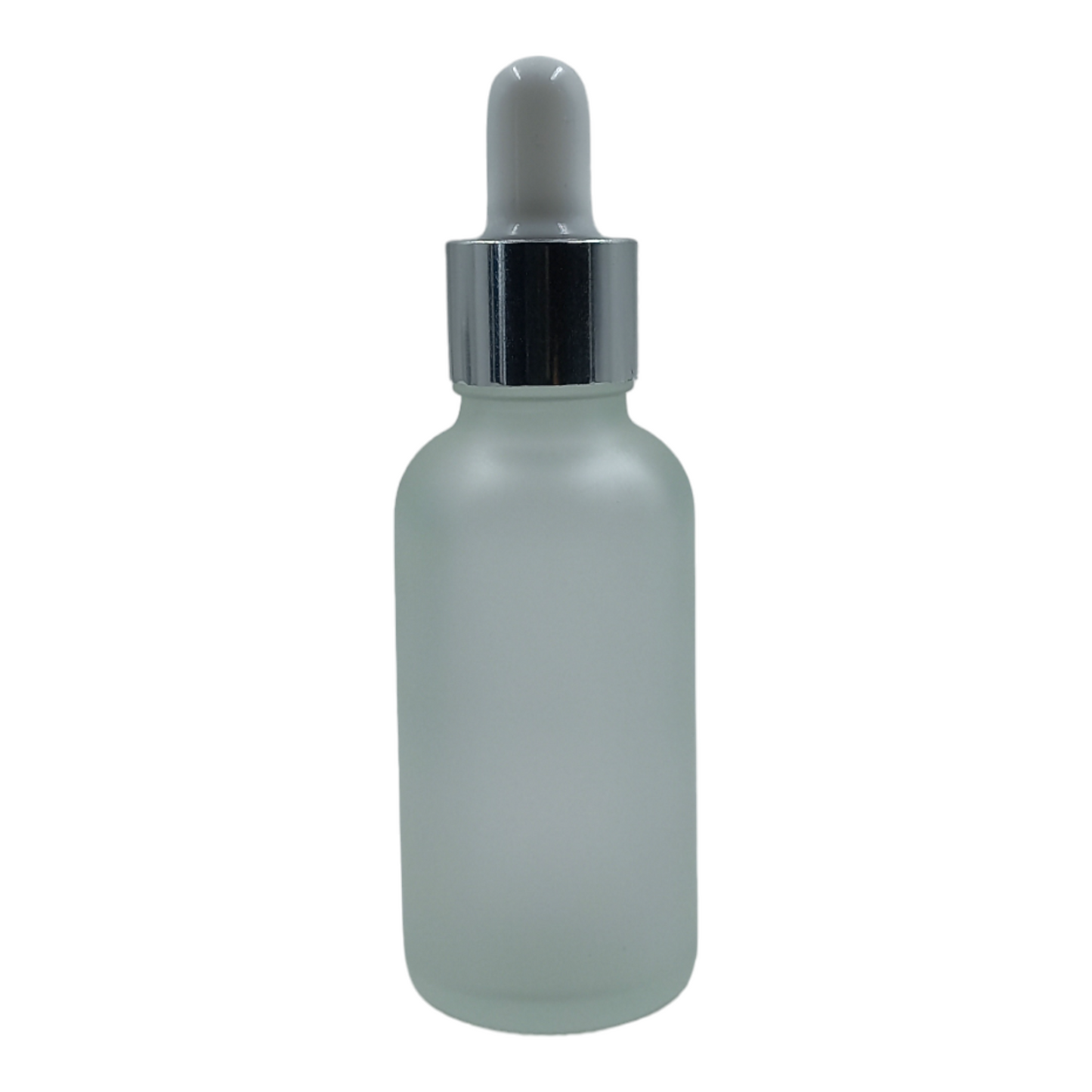 30ml By 24 Glass Frosted Packaging Bottle-White & Chrome Dropper Pipette