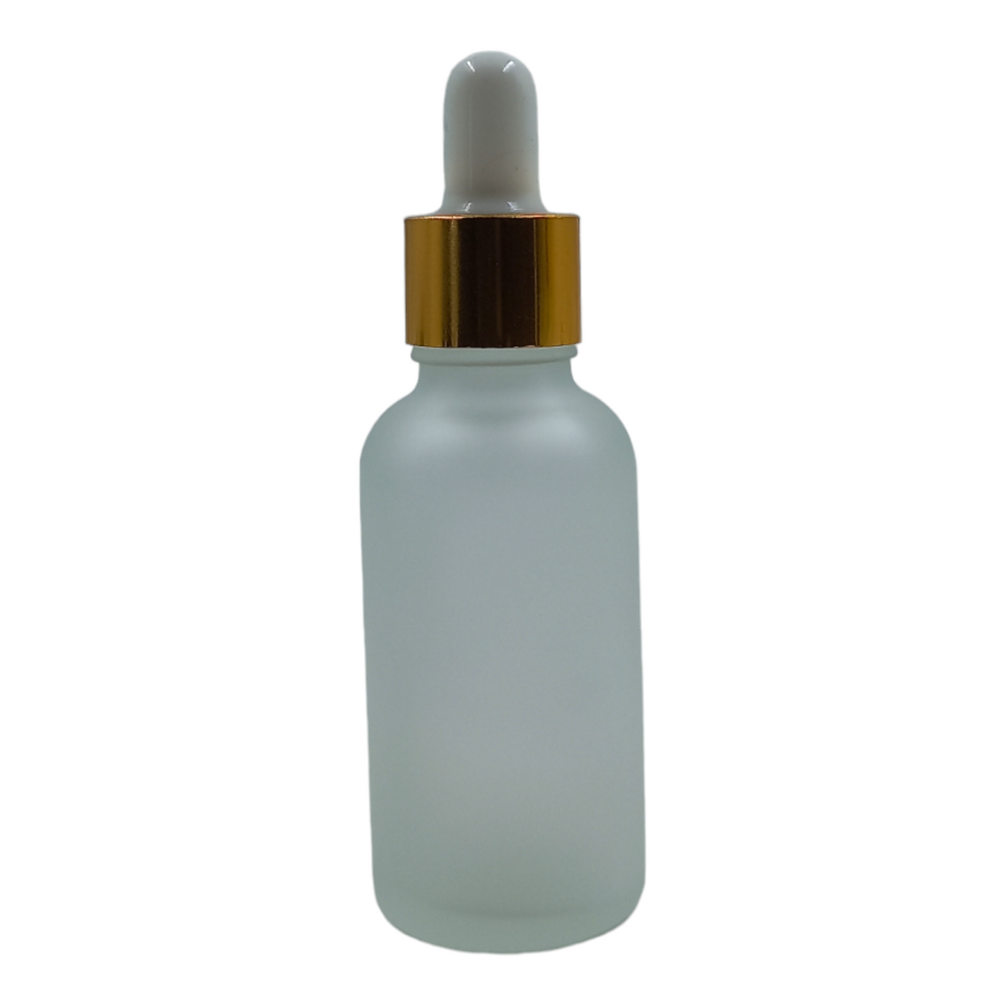 30ml By 24 Glass frosted Packaging Bottle-White & Gold Dropper Pipette