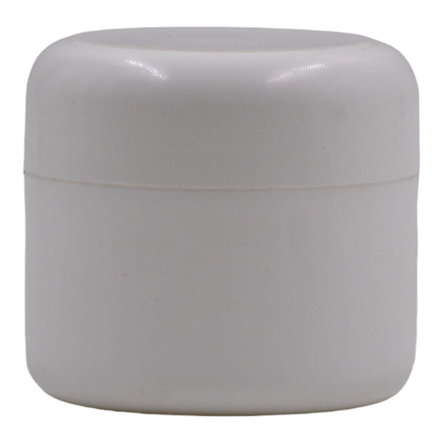 125ml HDPE White euro cosmestic packaging jar(70mm neck)-White dome lid