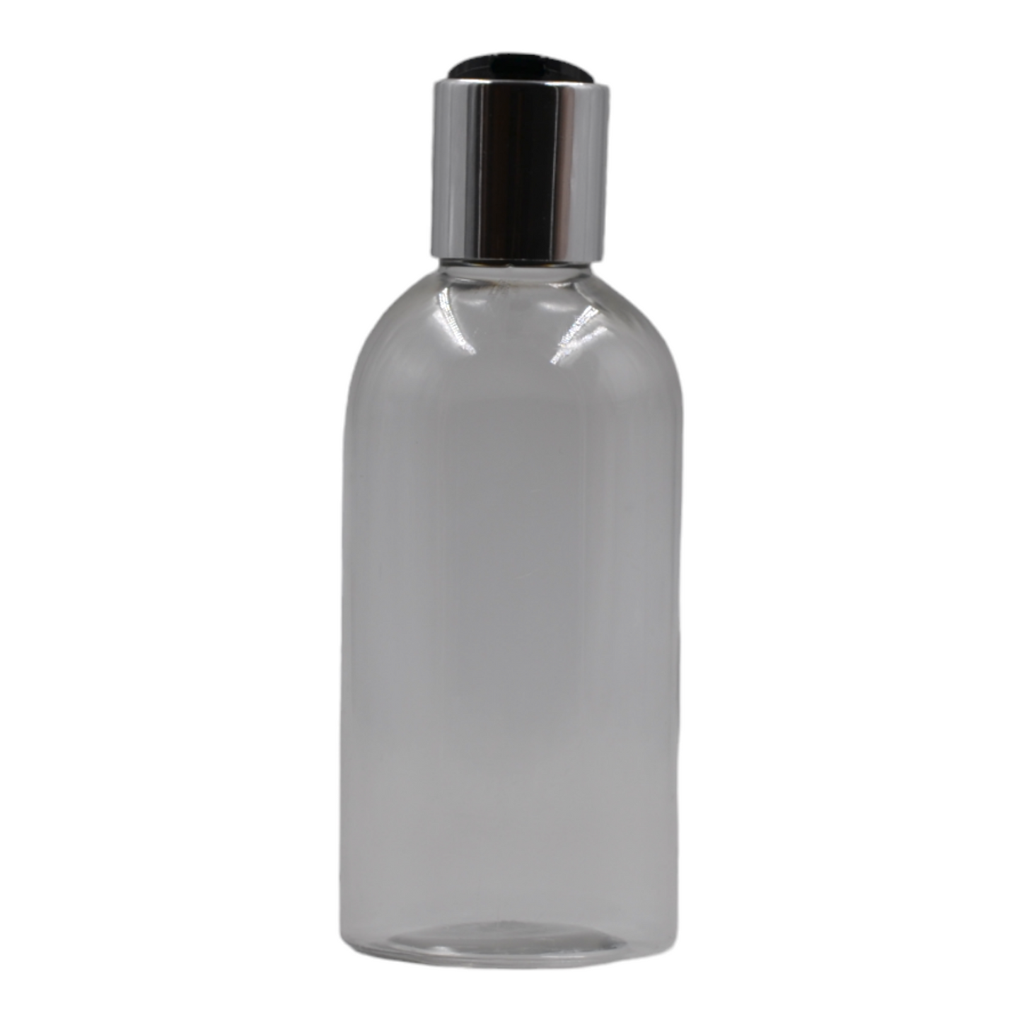 200ml Clear Packaging Bottle/Black & Chrome Disc Top