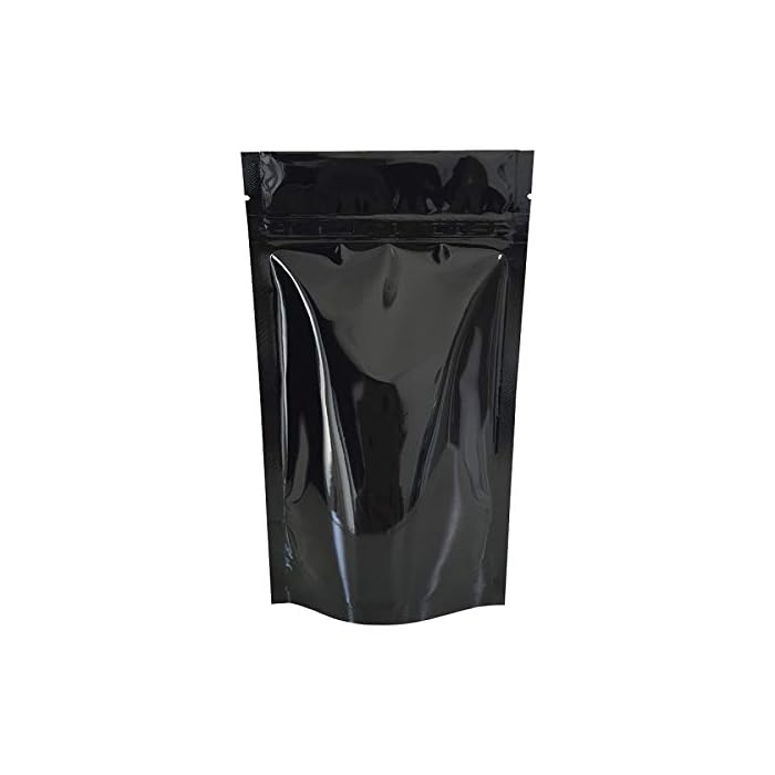 Premium Black stand up resealable bags