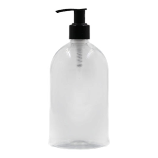500ml Clear Squad Packaging Bottle/Black Lotion Pump