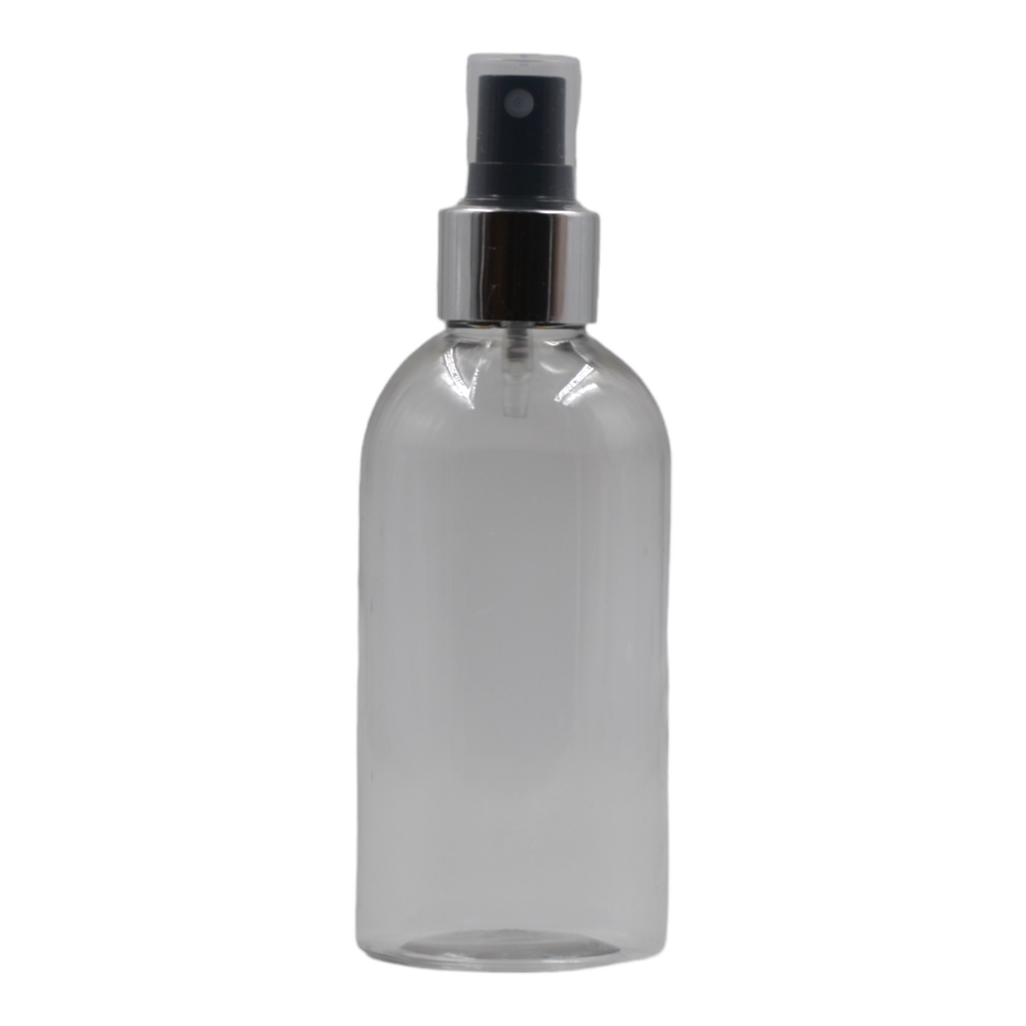 200ml Clear Packaging Bottle/Black & Chrome Mist Spray