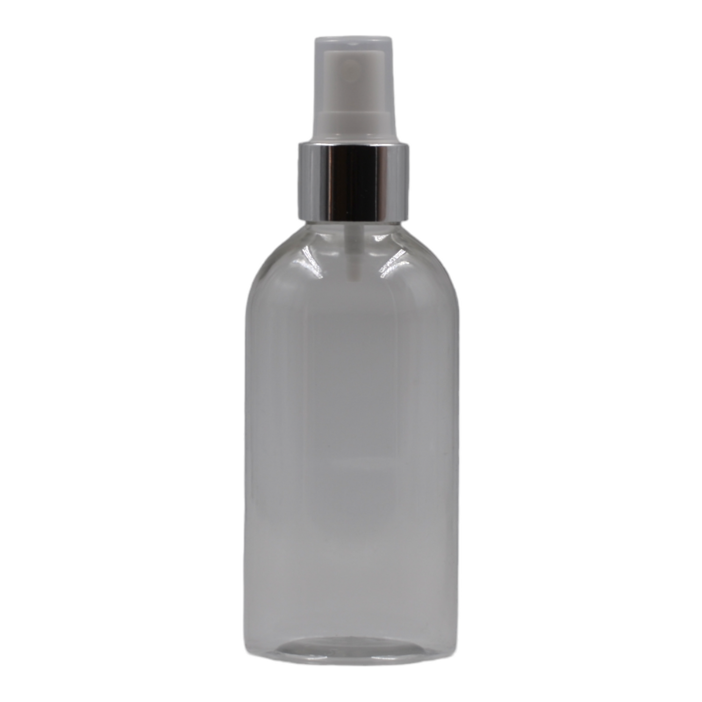200ml Clear Packaging Bottle/White & Chrome Mist Spray