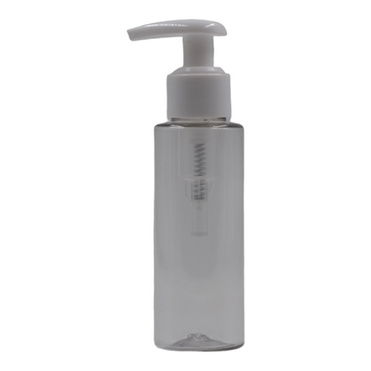 100ml Clear Packaging Bottle/White Lotion Pump