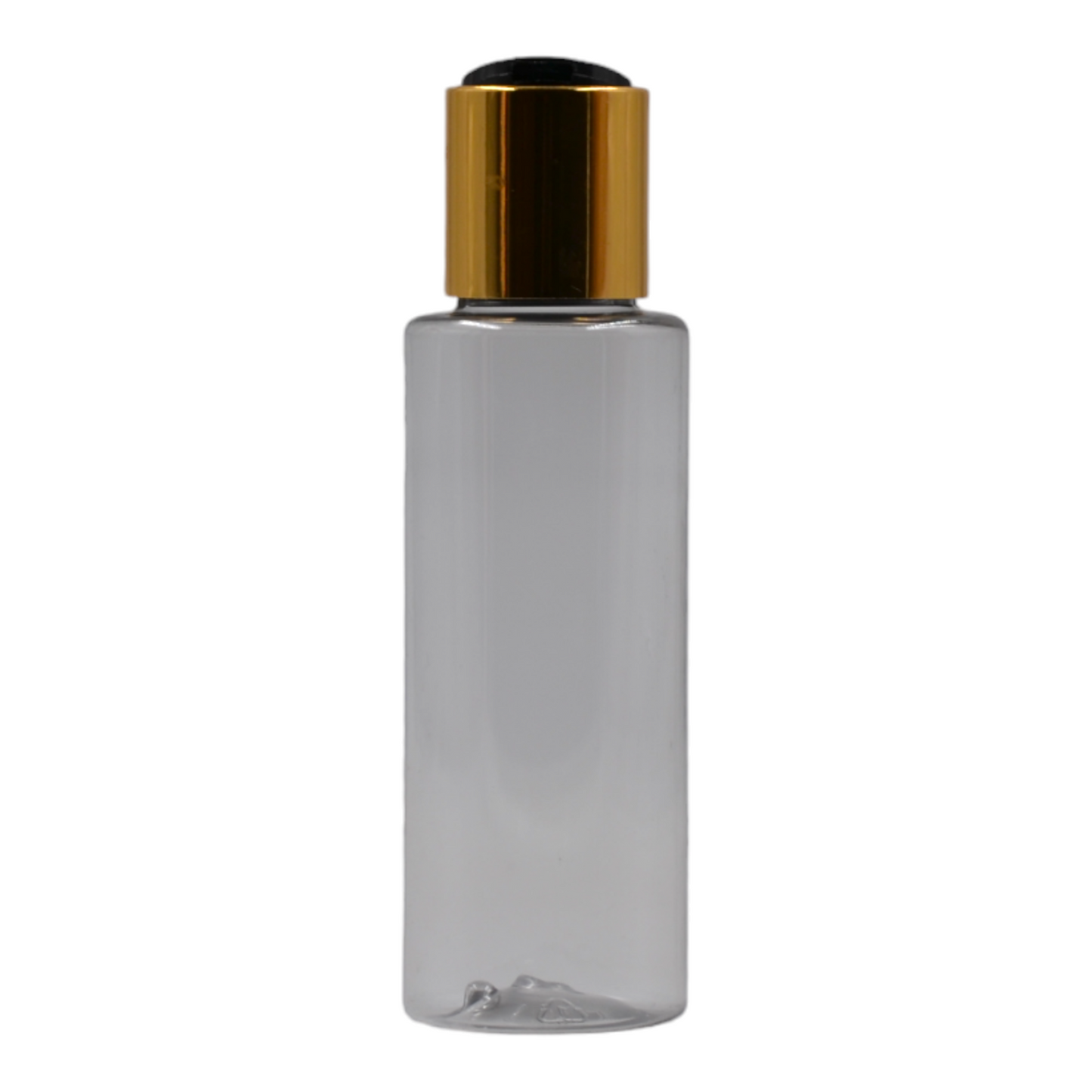 100ml Clear Packaging Bottle/Black & Gold Disc Top