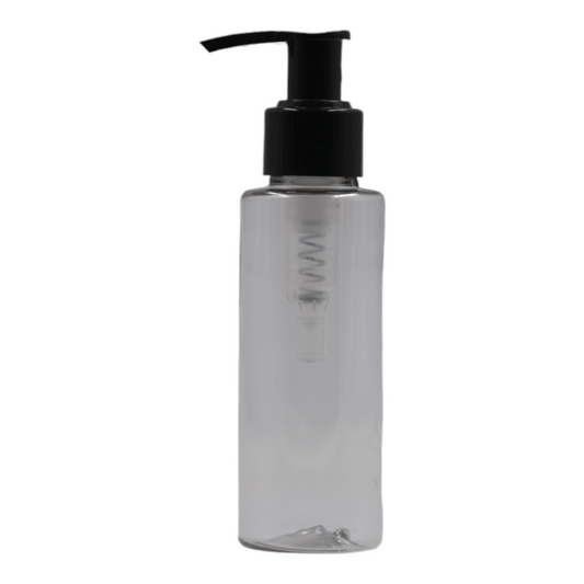 100ml Clear Packaging Bottle/Black Lotion Pump
