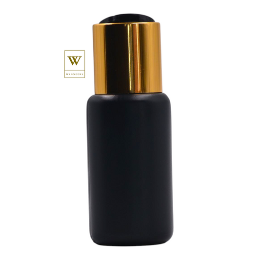 Black Packaging Bottle/Black & Gold Disc Top[100pc]