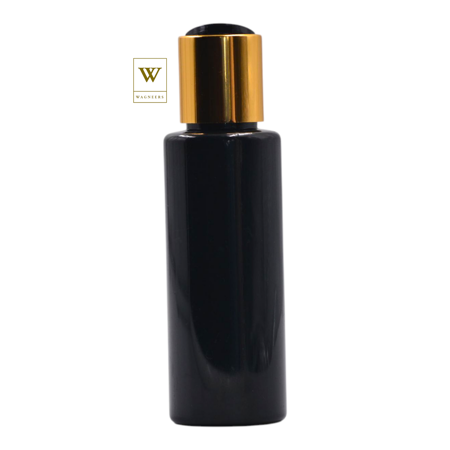 Black Packaging Bottle/Black & Gold Disc Top[100pc]