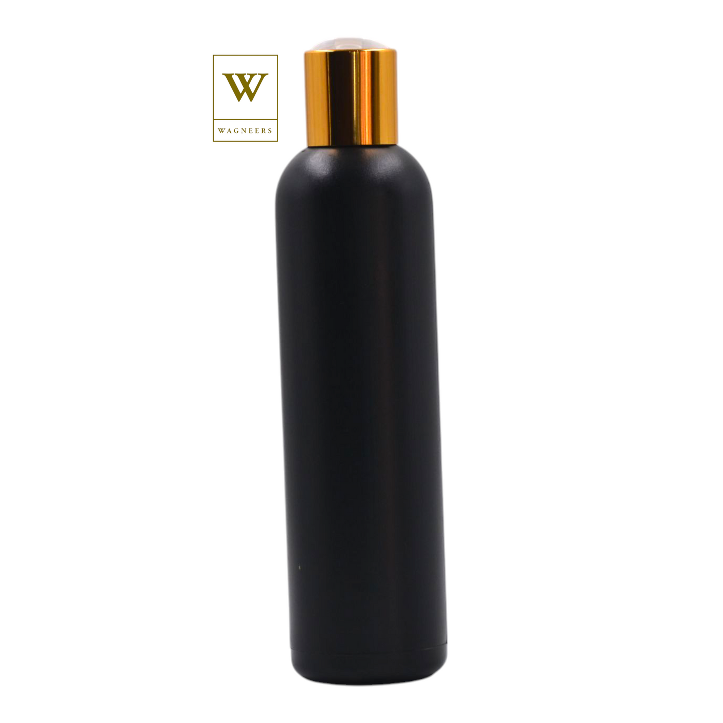 Black Packaging Bottle/White & Gold Disc Top[100pc]
