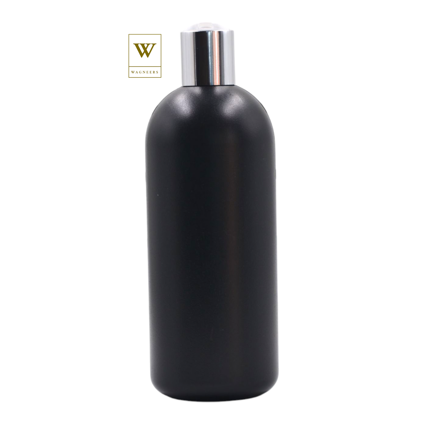 Black Packaging Bottle/White & Chrome Disc Top[100pc]