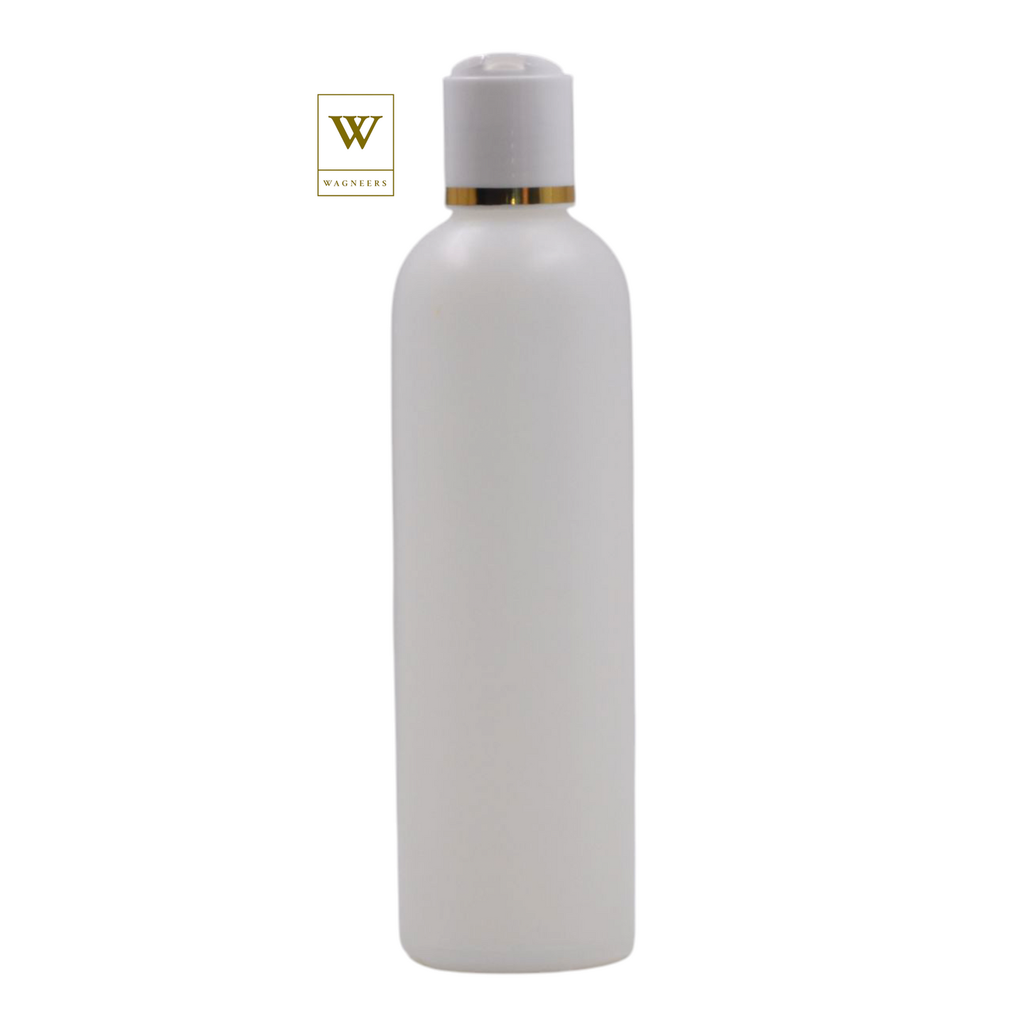 Natural Packaging Bottle/White & Gold Ring Disc Top[100pc]