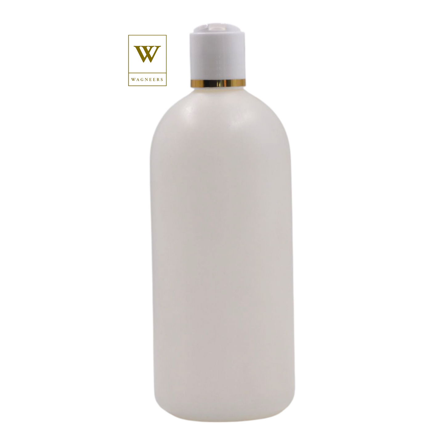 Natural Packaging Bottle/White & Gold Ring Disc Top[100pc]