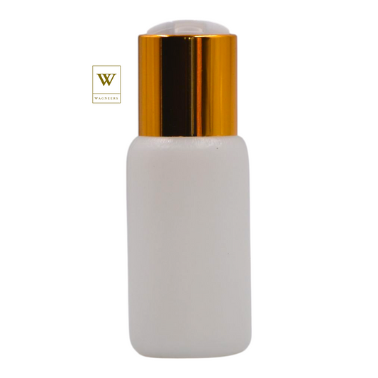 Natural Packaging Bottle/White & Gold Disc Top[100pc]