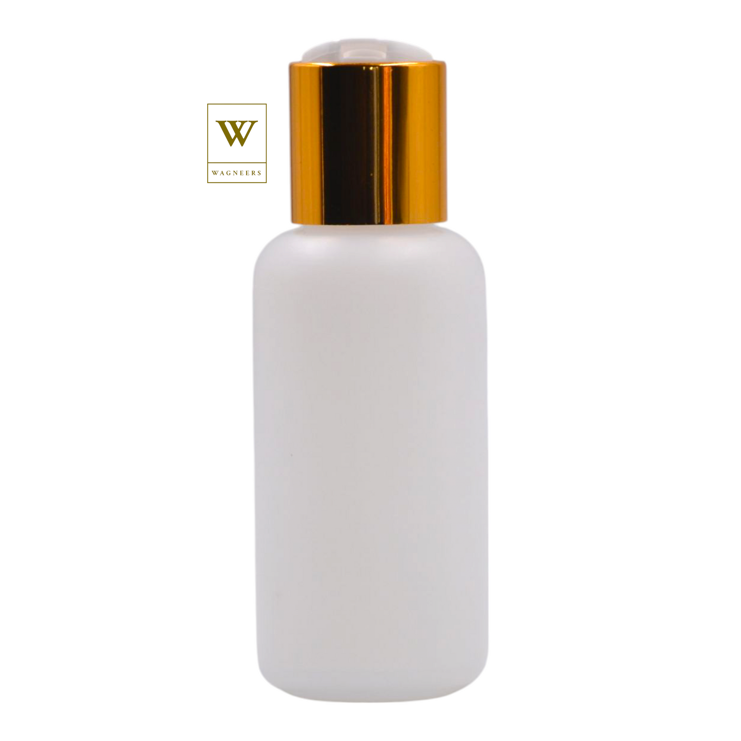Natural Packaging Bottle/White & Gold Disc Top[100pc]