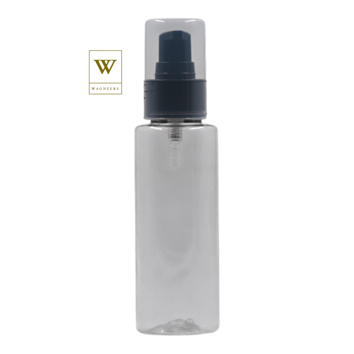 Clear Plastic Packaging Bottle/Black Serum Pump [100pc]