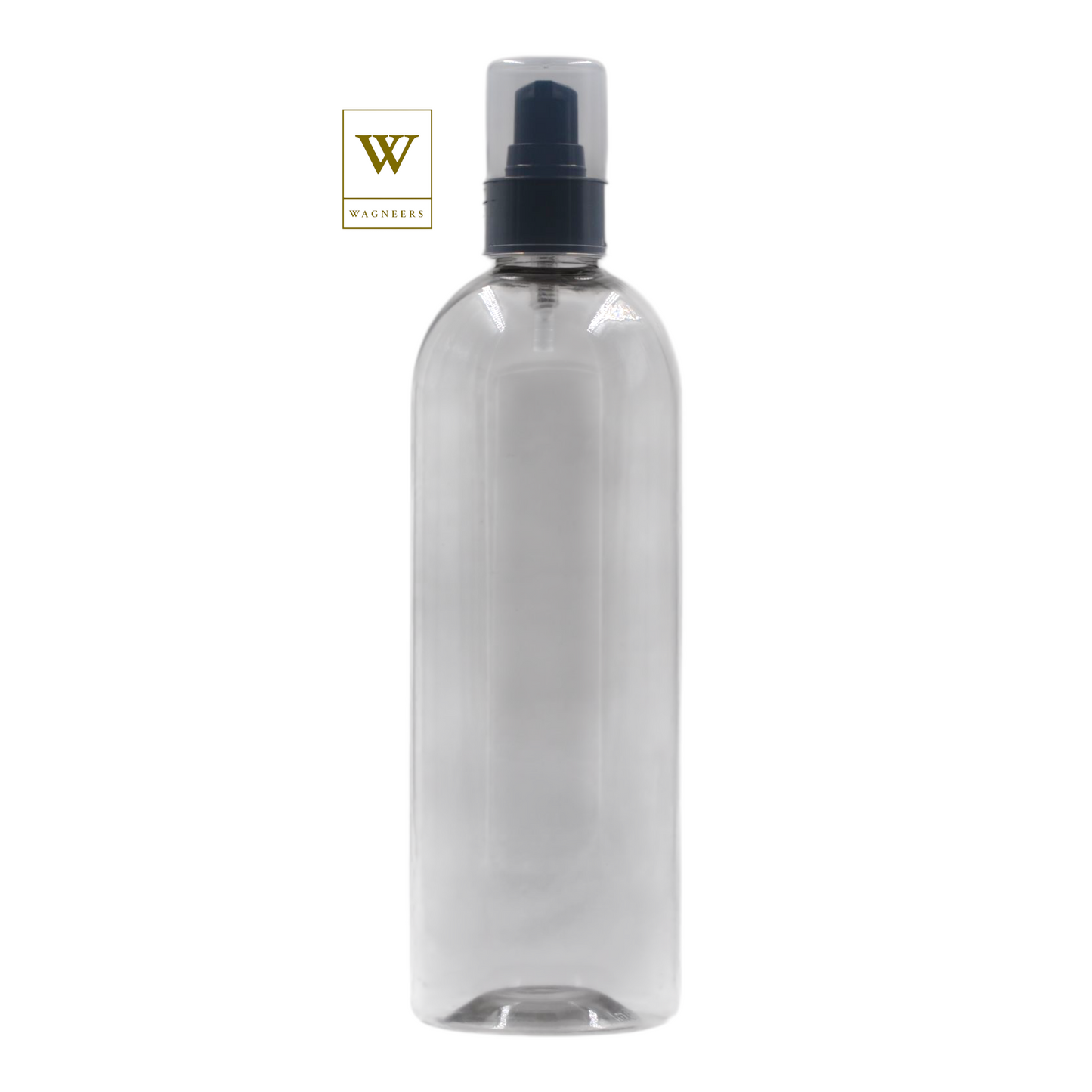 Clear Plastic Packaging Bottle/Black Serum Pump [100pc]