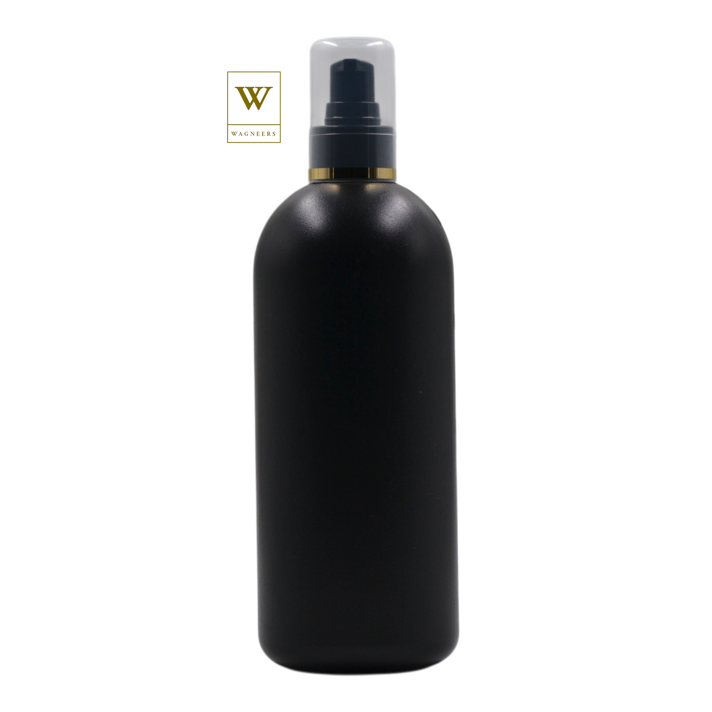 Black Plastic Packaging Bottle/Black Serum Pump(Gold Ring)[100pc]