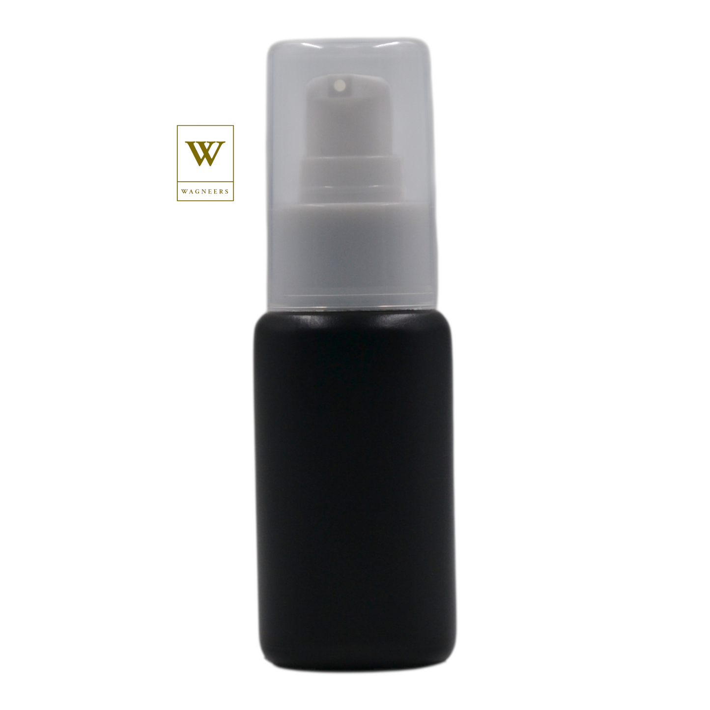 Black Plastic Packaging Bottle/White Serum Pump[100pc]