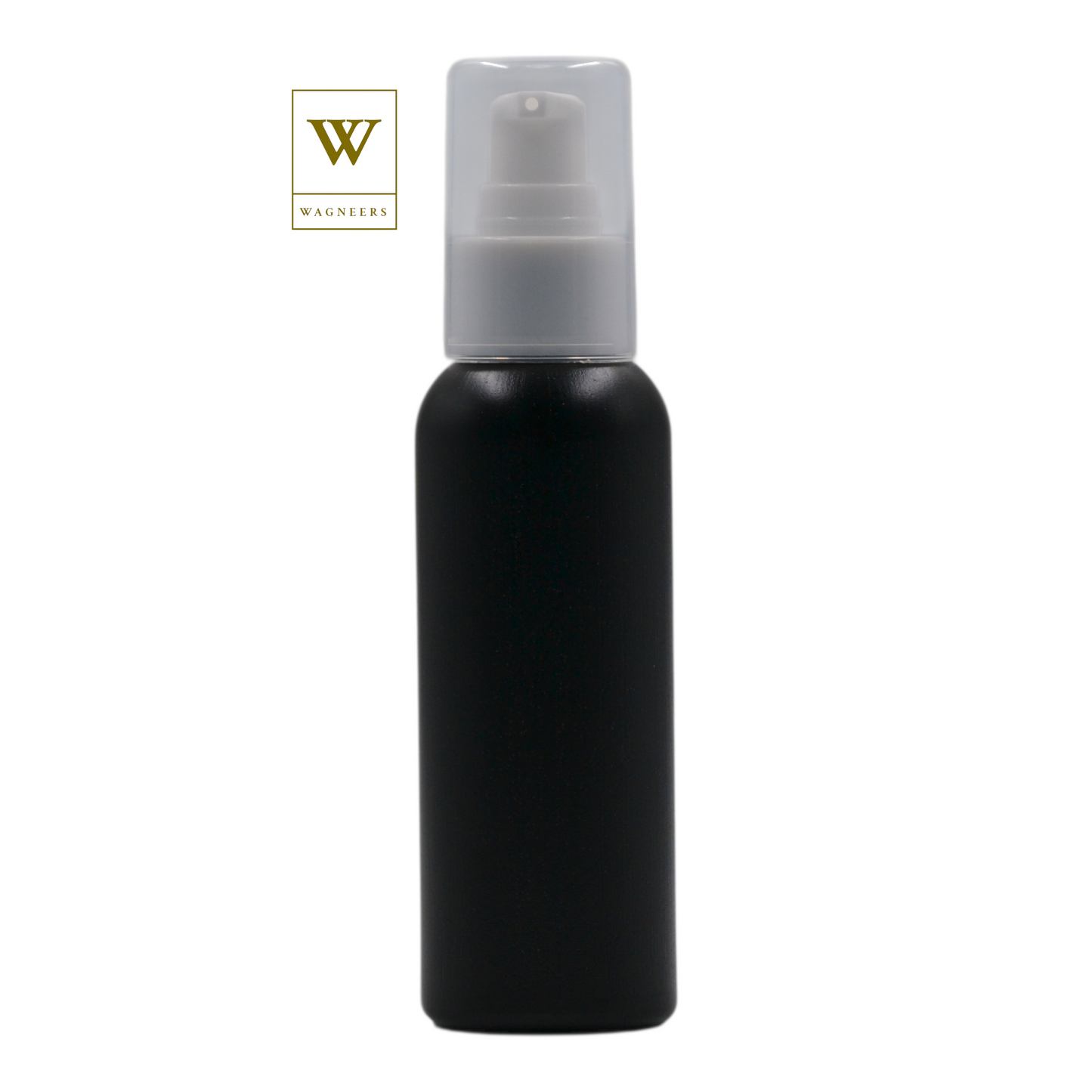 Black Plastic Packaging Bottle/White Serum Pump[100pc]