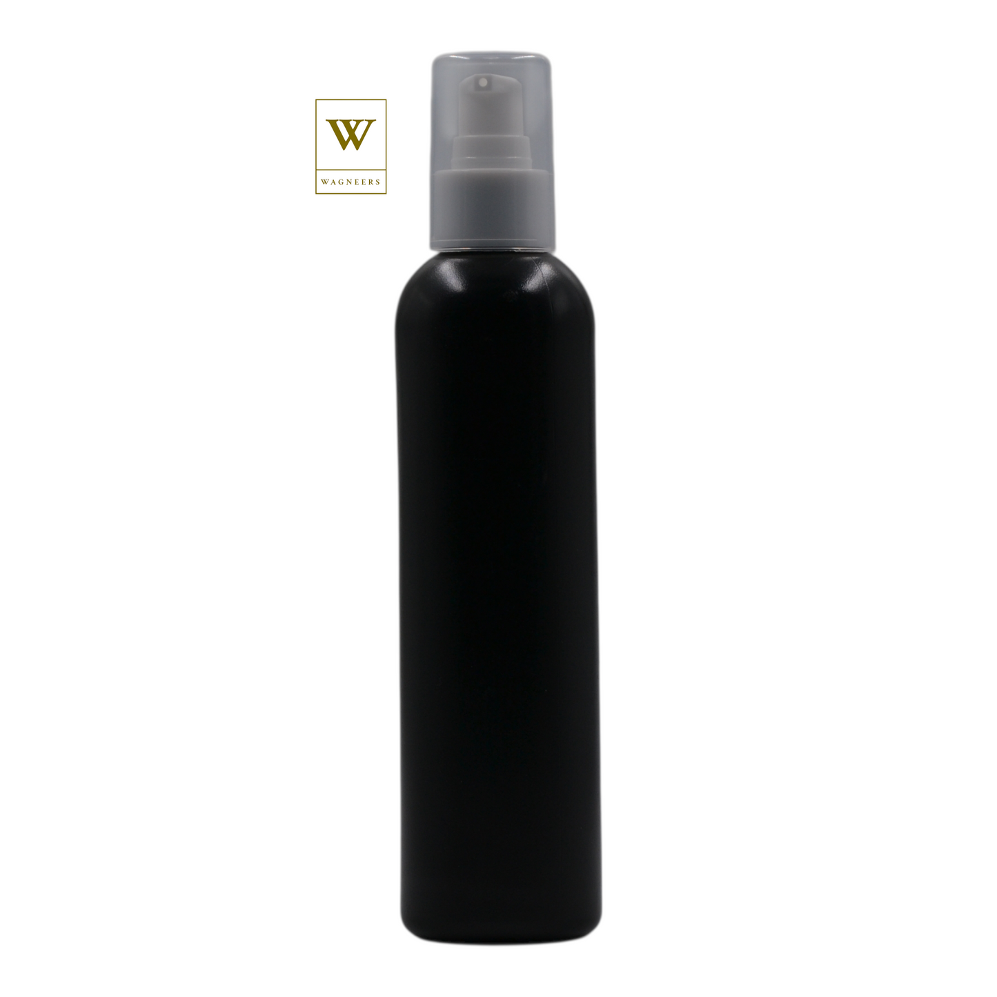 Black Plastic Packaging Bottle/White Serum Pump[100pc]