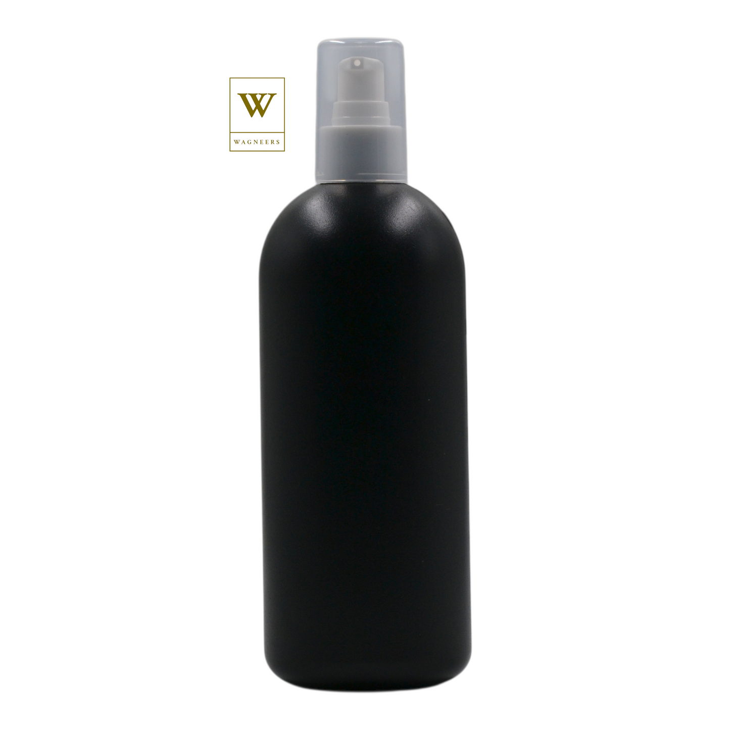 Black Plastic Packaging Bottle/White Serum Pump[100pc]