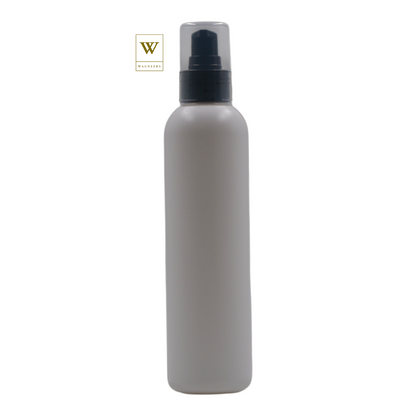 White Plastic Packaging Bottle/Black Serum Pump[100pc]