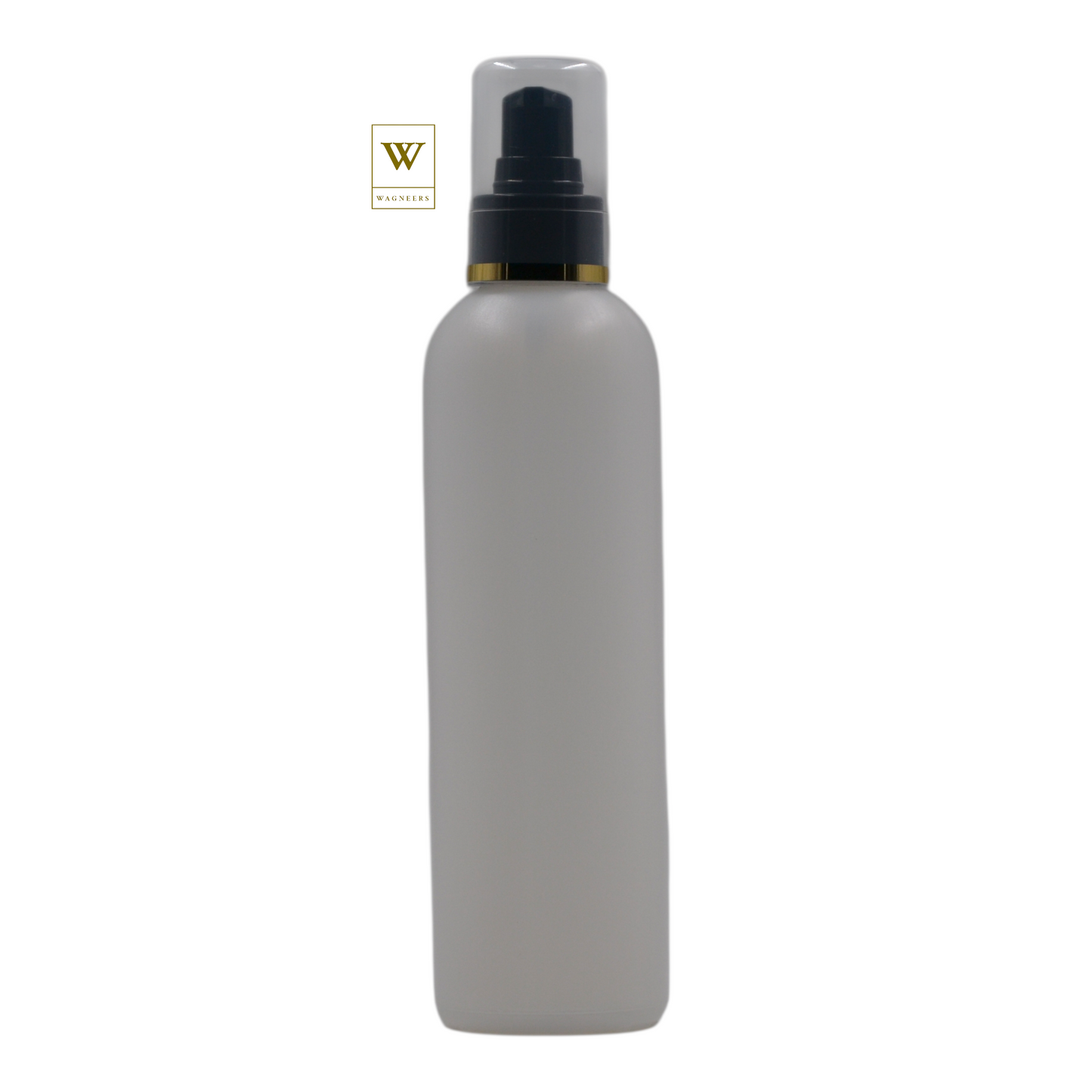 Natural Plastic Packaging Bottle/Black Serum Pump(Gold Ring)[100pc]