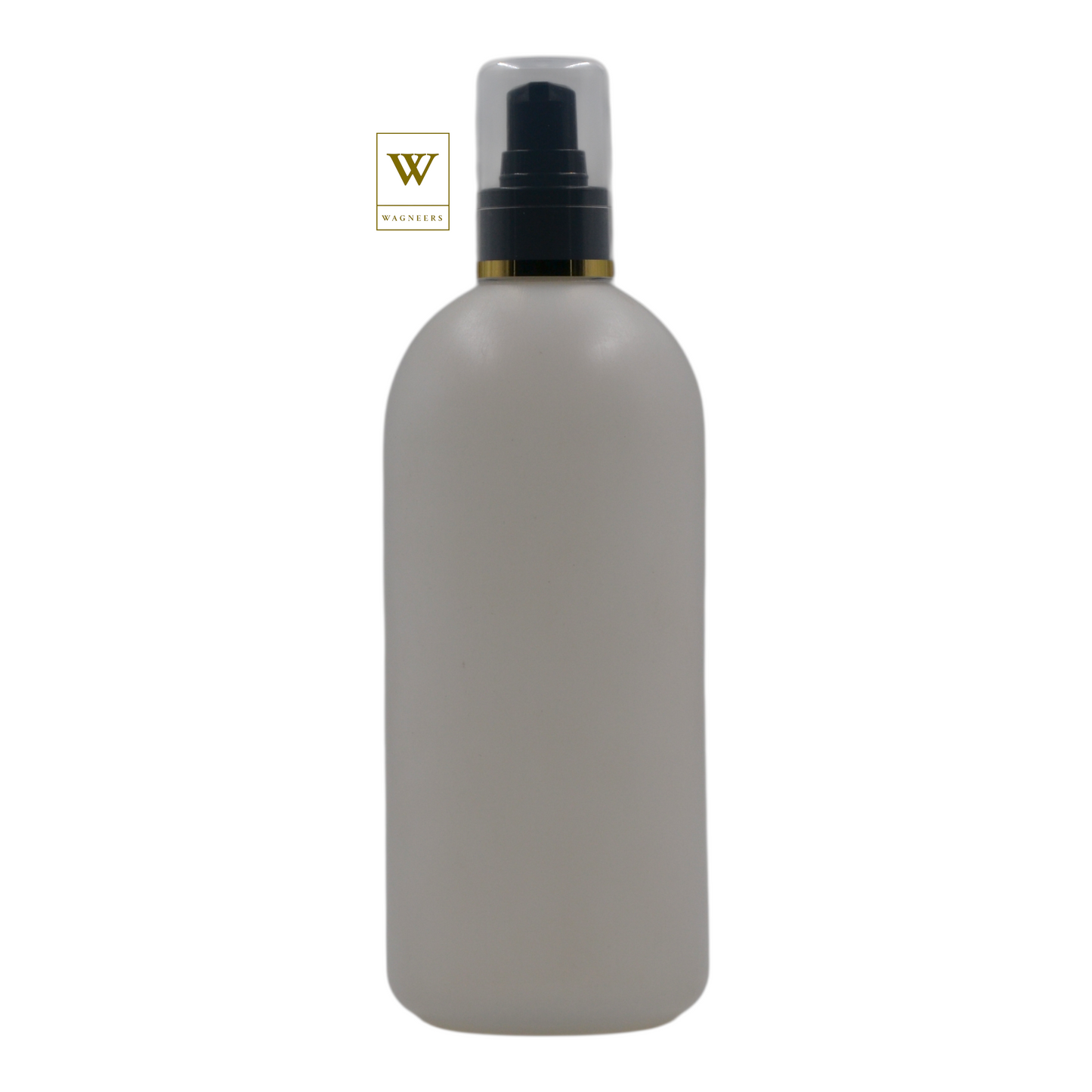 Natural Plastic Packaging Bottle/Black Serum Pump(Gold Ring)[100pc]