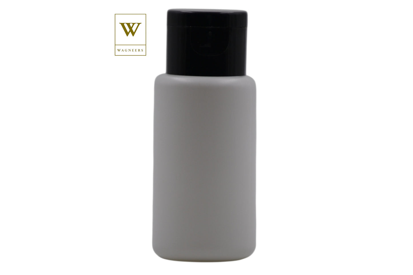 White Packaging Bottle/Black Flip Cap[100pc]