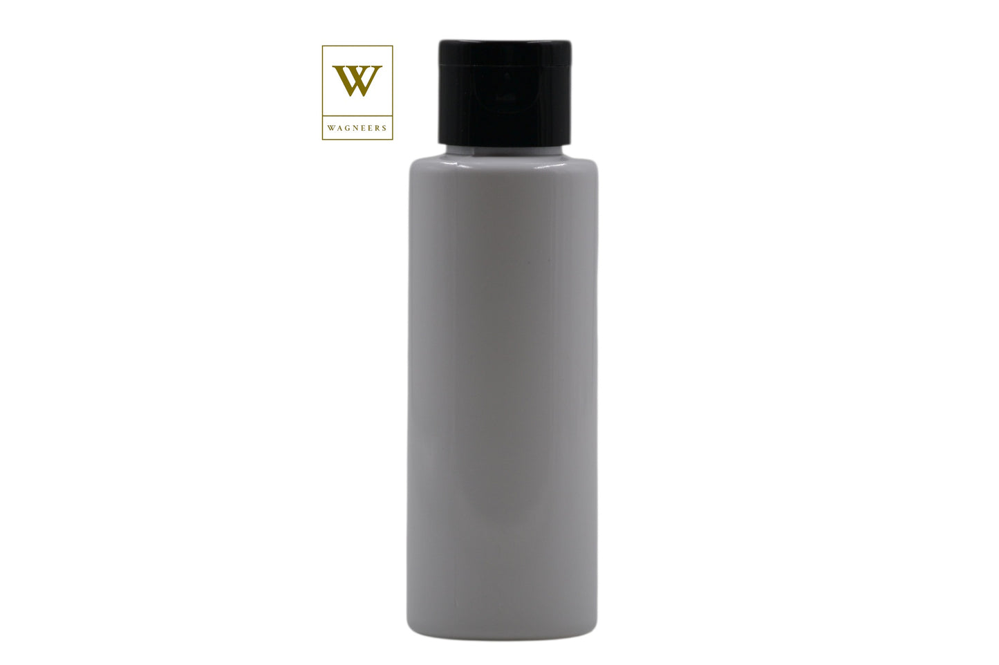 White Packaging Bottle/Black Flip Cap[100pc]