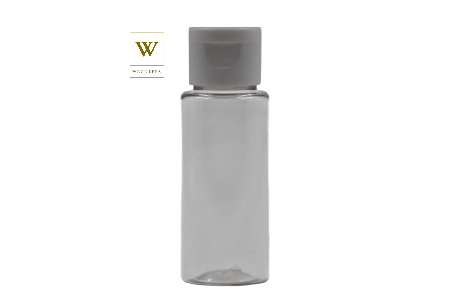 Clear Packaging Bottle/White Flip Cap[100pc]