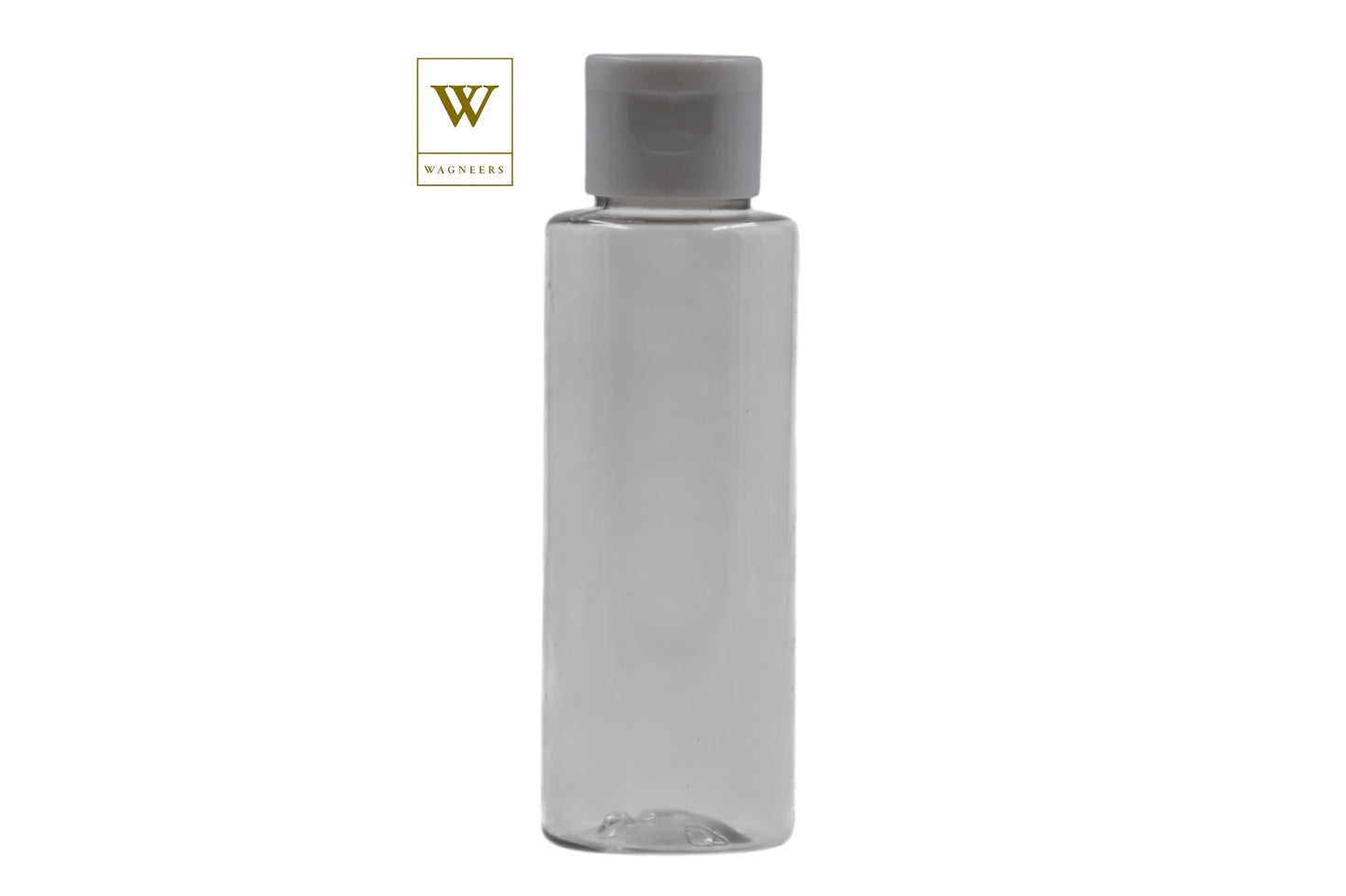 Clear Packaging Bottle/White Flip Cap[100pc]