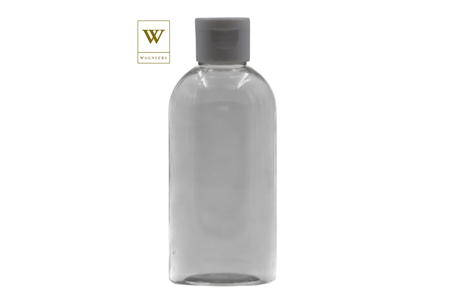 Clear Packaging Bottle/White Flip Cap[100pc]