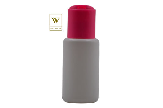 White Packaging Bottle/Pink Disc Top[100pc]
