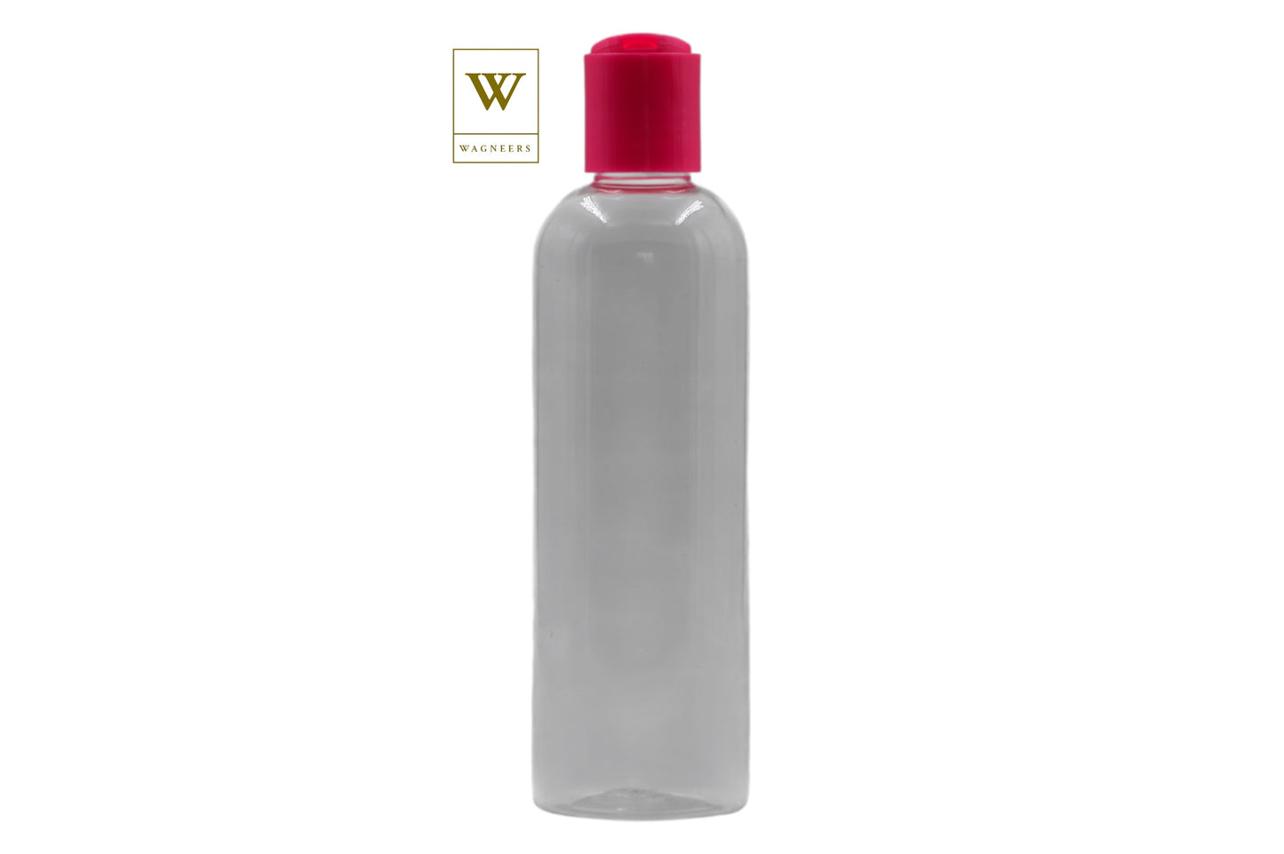Clear Packaging Bottle /Pink Disc Top[100pc]