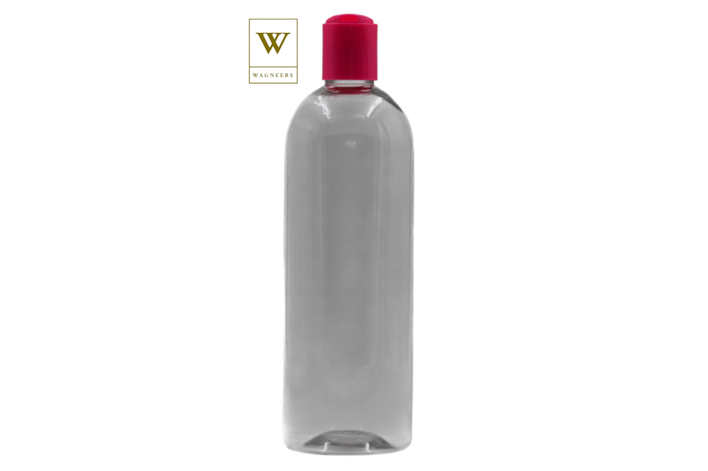 Clear Packaging Bottle /Pink Disc Top[100pc]