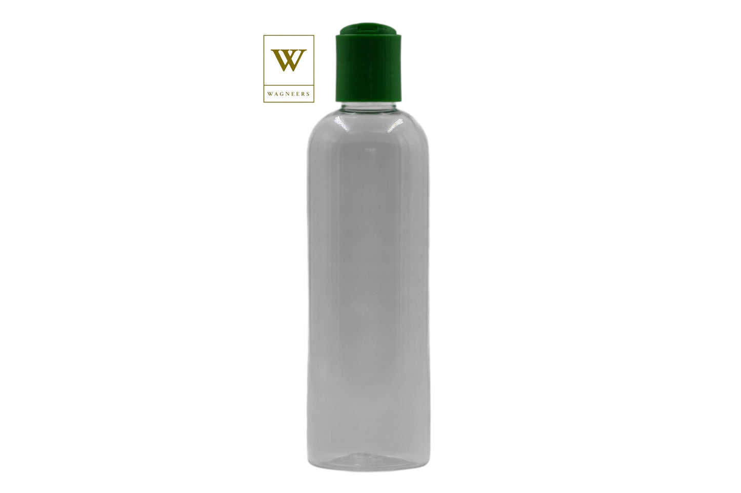 Clear Packaging Bottle /Green Disc Top[100pc]