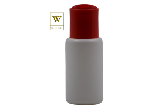White Packaging Bottle/Red Disc Top[100pc]