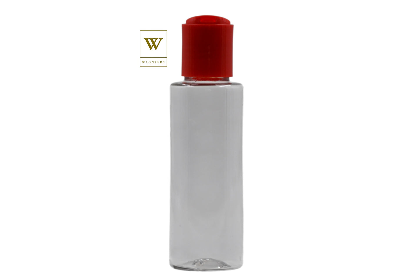 Clear Packaging Bottle /Red Disc Top[100pc]