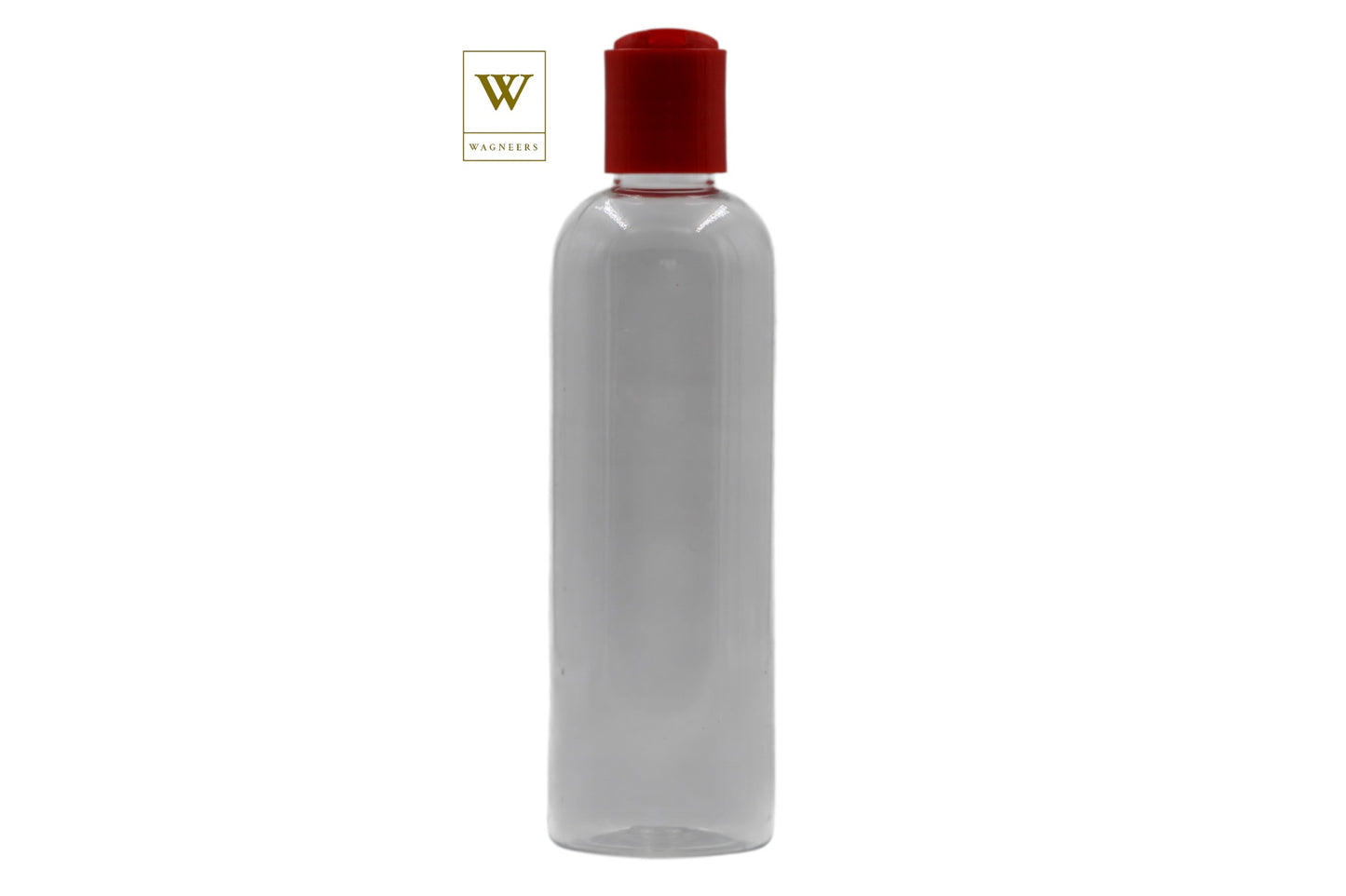 Clear Packaging Bottle /Red Disc Top[100pc]