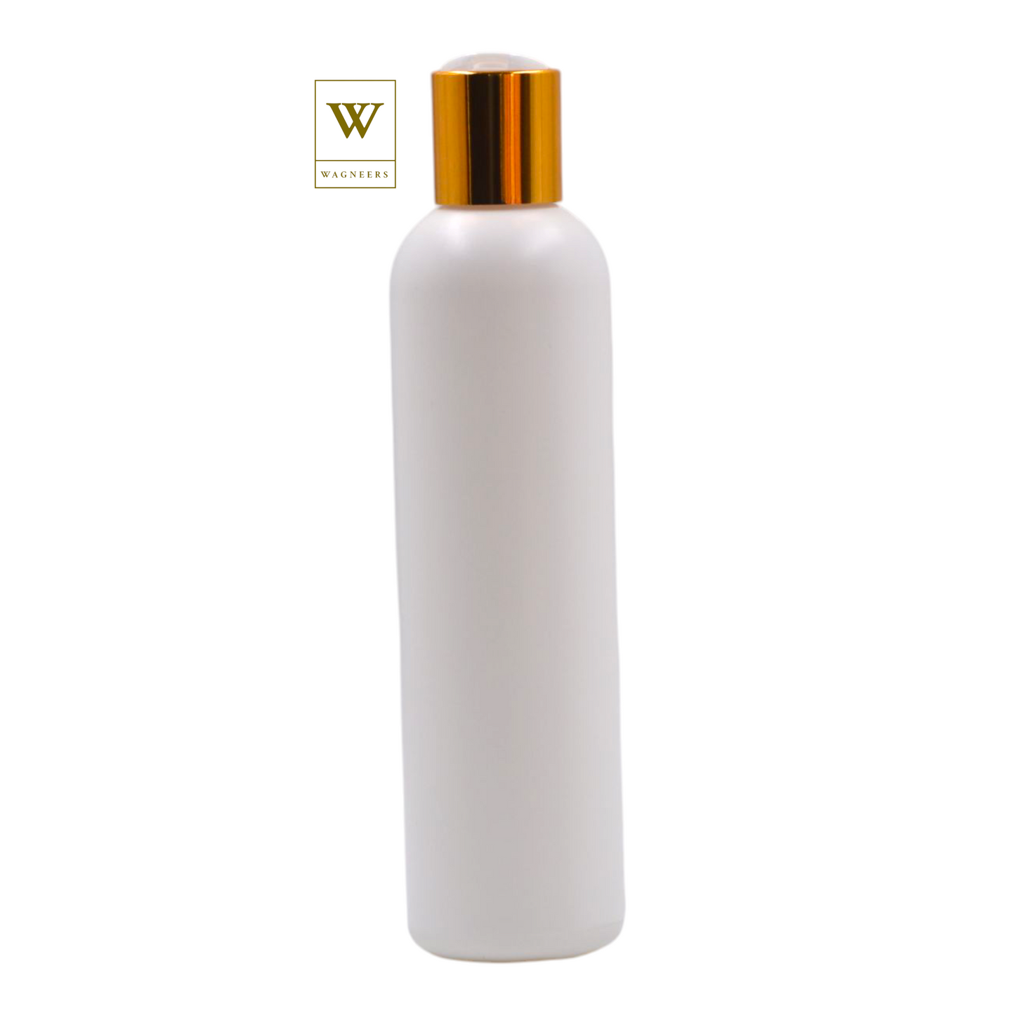 White Packaging Bottle/White & Gold Disc Top[100pc]