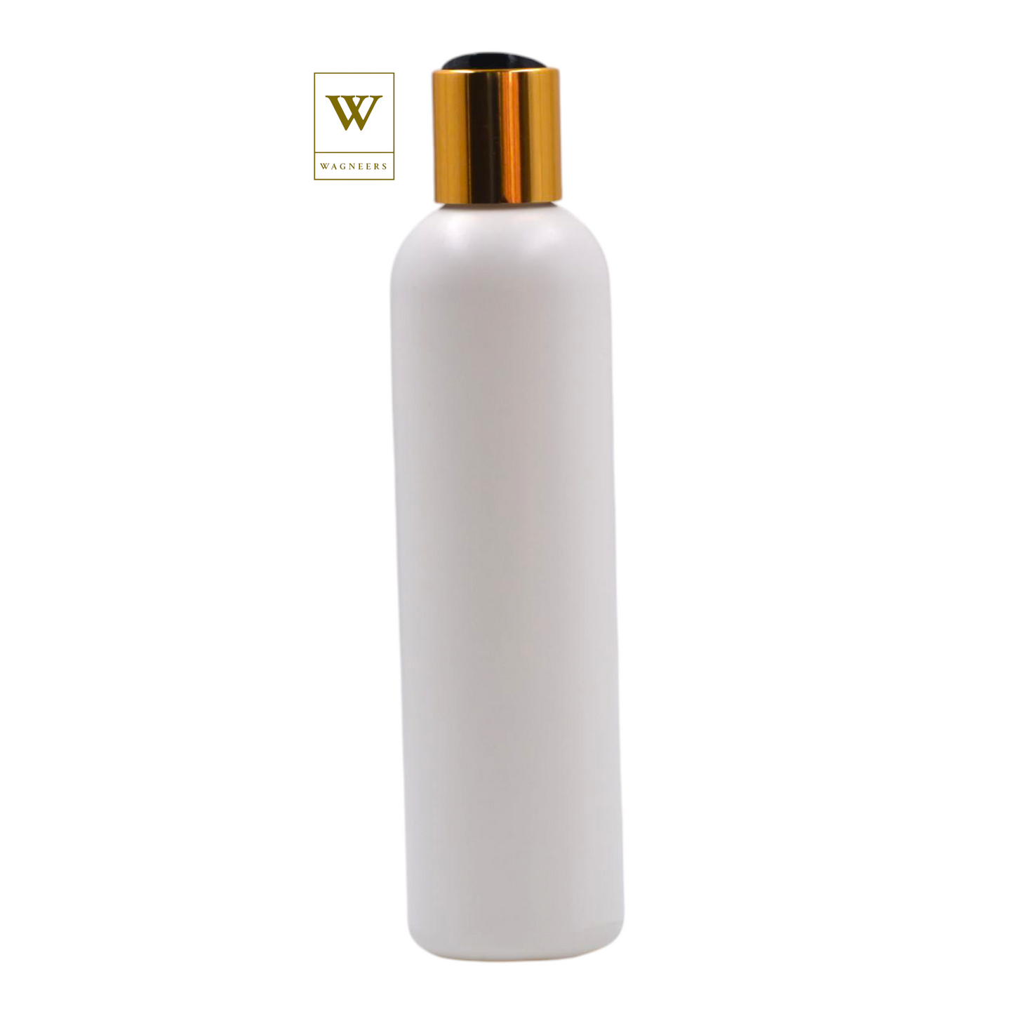 White Packaging Bottle/Black & Gold Disc Top[100pc]