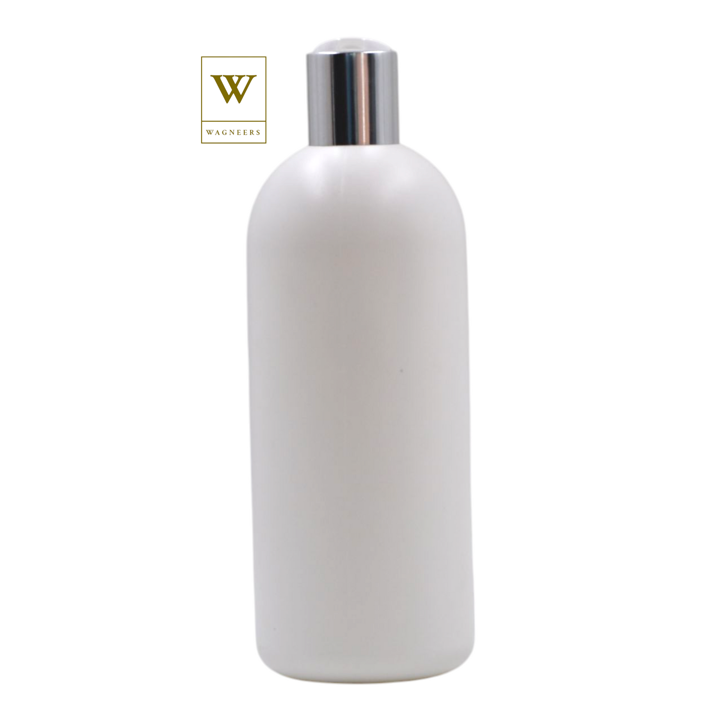 White Packaging Bottle/White & Chrome Disc Top[100pc]
