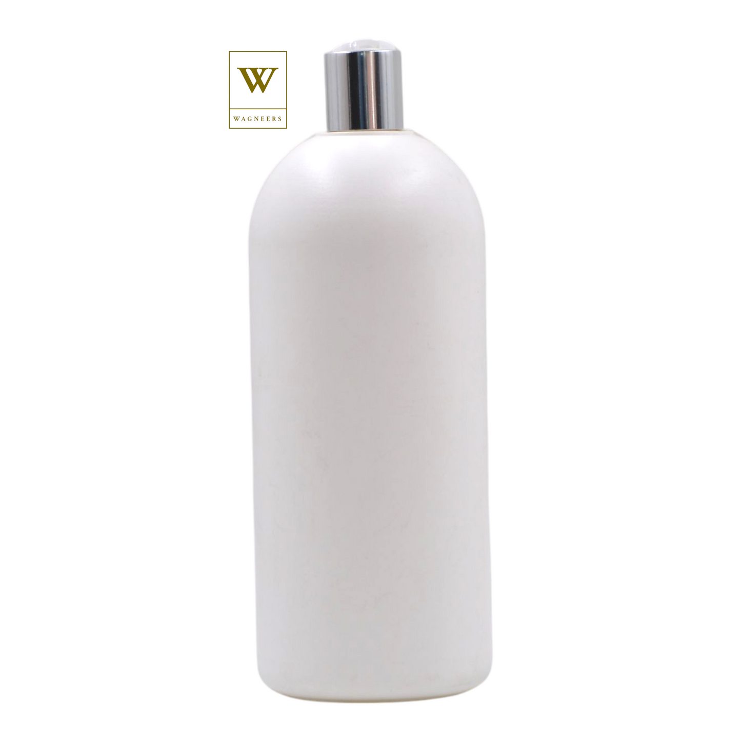 White Packaging Bottle/White & Chrome Disc Top[100pc]